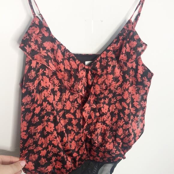 Lush Ruffle Cami Bodysuit - Picture 5 of 9